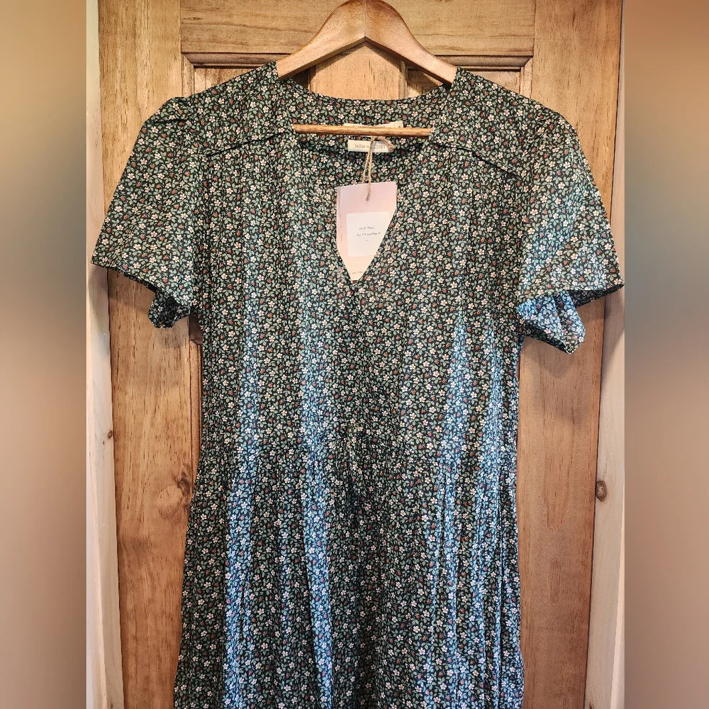 Christy Dawn 100% Regenerative Cotton Night Strawberry Maxi Dress - Picture 2 of 11